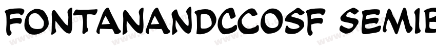 FontanaNDCcOsF SemiB字体转换